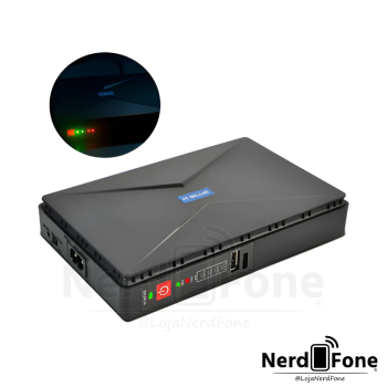 FONTE MINI UPS NOBREAK 10.400MAH 18W BIVOLT
