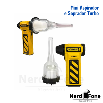 MINI SOPRADOR E ASPIRADOR TURBO