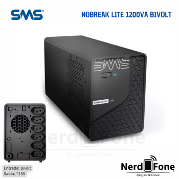 NOBREAK LITE 1200VA SMS ; ENT. BIVOLT E SAIDA 115V;