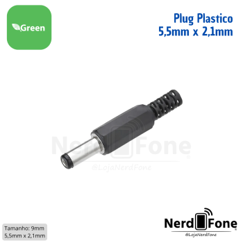 PLUG PLASTICO P4 5,5x2,1mm