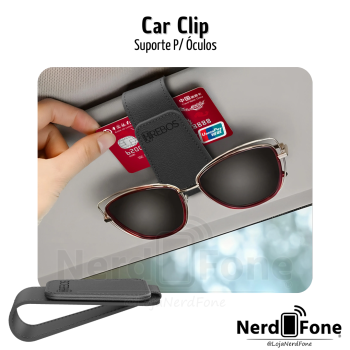 SUPORTE P/ OCULOS CAR CLIP HREBOS