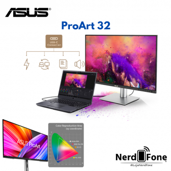 Monitor Profissional Display 31.5 4K UHD; Asus ProArt