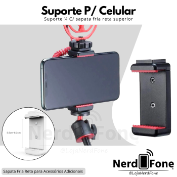 SUPORTE DE CELULAR P/ TRIPÉ ULANZI