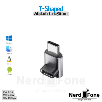 ADAPTADOR T 90 USB-C (F) x USB-C (M) ESSAGER