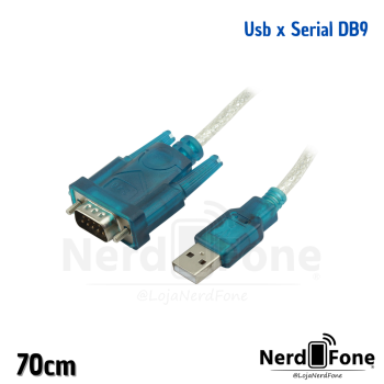 CABO CONVERSOR USB x SERIAL RS232 DB9