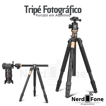 TRIPÉ FOTOGRÁFICO PROFISSIONAL HR