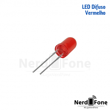 LED DIFUSO VERMELHO