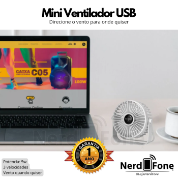 VENTILADOR USB DE MESA BRIGHT