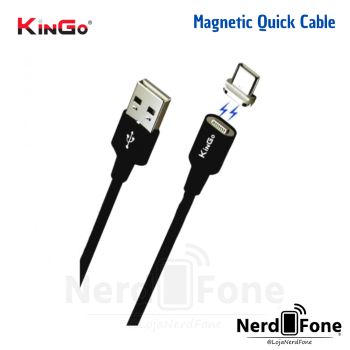 CABO MAGNETICO USB-A x USB-C KINGO; FAST CHARGE