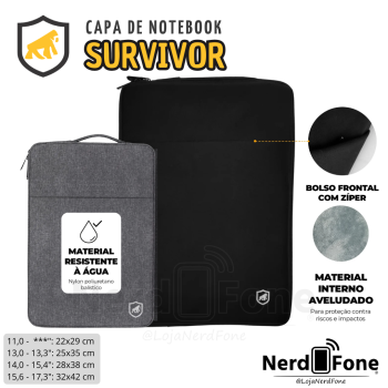CAPA GSHIELD SURVIVOR; P/ NOTEBOOK