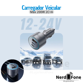 CARREGADOR VEICULAR MAX 200W ESSAGER