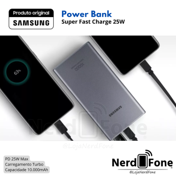 BATERIA PORTÁTIL DUAL 25W 10.000MAH SAMSUNG