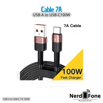 CABO ESSAGER USB-A x USB-C 7A 2METROS