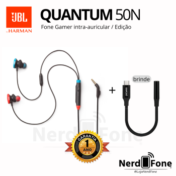 FONE C/ FIO JBL QUANTUM 50N PRETO