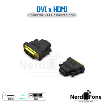 ADAPTADOR BENFEI DVI-D 24+1 (M) x HDMI (F)
