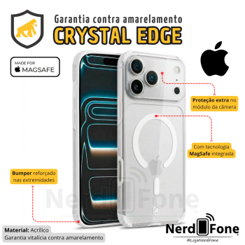 CAPA GSHIELD CRYSTAL EDGE MAGSAFE; P/ IPHONE