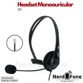 FONE HEADSET MONOAURICULAR  OFFICE RJ9 5+