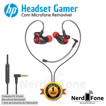 HEADSET GAMER HP BLK/RED