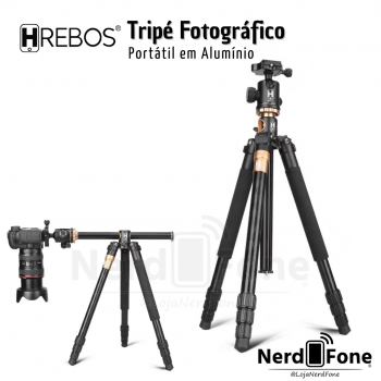 TRIPÉ FOTOGRÁFICO PROFISSIONAL HREBOS