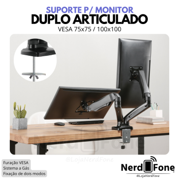 SUPORTE A GÁS P/ 2 MONITORES FK