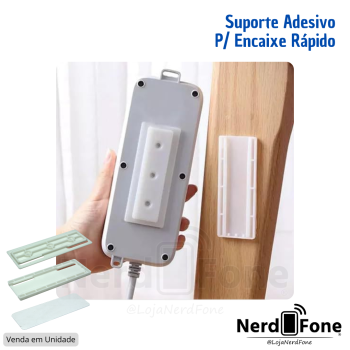 SUPORTE UNIVERSAL ADESIVO P/ ENCAIXE RAPIDO