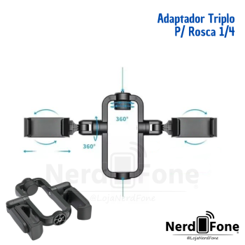 ADAPTADOR P/ SUPORTE TRIPLO P/ ROSCA 1/4 (F)