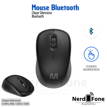 MOUSE MULTI BLUETOOTH SILENCIOSO; WIRELESS BT