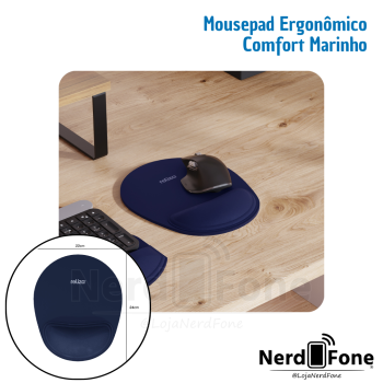 MOUSEPAD ERGONOMICO COMFORT RELIZA MARINHO