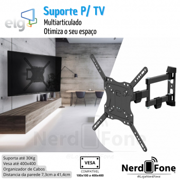 SUPORTE ARTICULADO PARA TV ELG; VESA ATÉ 400x400