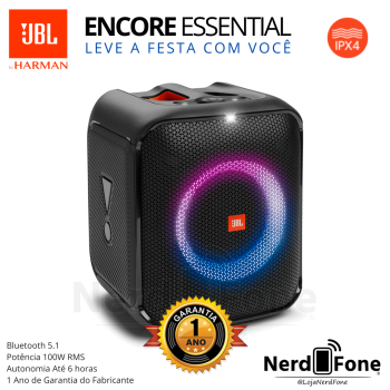 CAIXA AMPLIFICADA 100W JBL PARTYBOX ENCORE ESSENTIAL