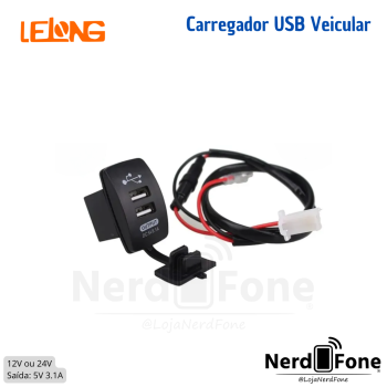 CARREGADOR DE CARRO USB 5V