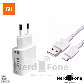 KIT CARREGADOR 33W XIAOMI