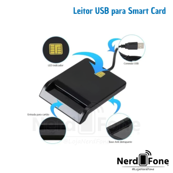 LEITOR SMART CARD P/ CERTFICADO DIGITAL