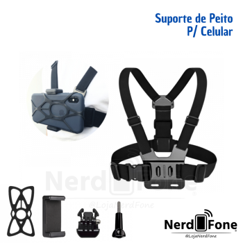KIT SUPORTE DE PEITO PARA CELULAR