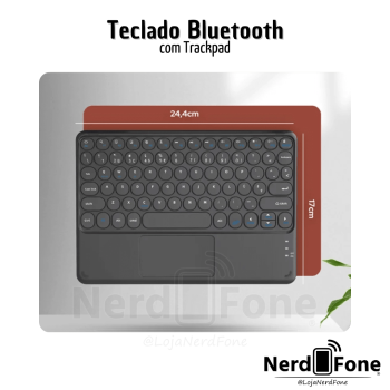 TECLADO COM TRACKPAD WB PRETO; PARA TABLETS E IPADS