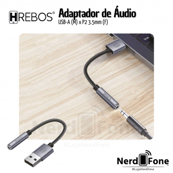 ADAPTADOR USB-A x J2/P2 3.5mm