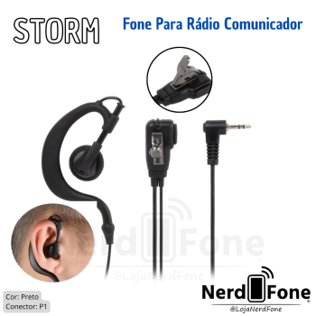 FONE P1 P/ RÁDIO COMUNICADOR C/ PTT; PRIME