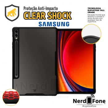 CAPA GSHIELD CLEAR SHOCK; P/ SAMSUNG TAB