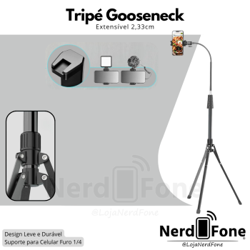 TRIPÉ UBEESIZE GOOSENECK 2,33M