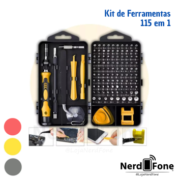 KIT CHAVE DE PRECISAO 115 PEÇAS