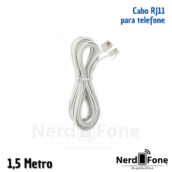 CABO P/ TELEFONE RJ-11 1.5M
