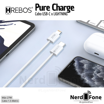 CABO USB-C x LIGHTNING 27W 1.5M HREBOS