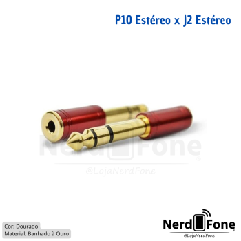 ADAPTADOR P10 X J2/P2(F) ESTÉREO SANTO ANGELO