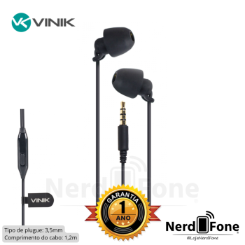 FONE DE OUVIDO SOUND CONFORT P3 VINIK PRETO