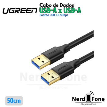 CABO USB-A 3.0 (M) x USB-A 3.0 (M) UGREEN; AMxAM