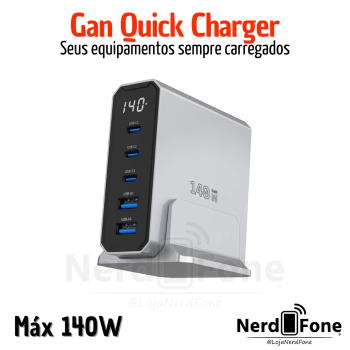 CARREGADOR MULTIFUNCIONAL 140W PEINING