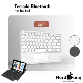 TECLADO BLUETOOTH COM TRACKPAD;  PARA TABLETS E IPADS WB