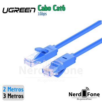 CABO DE REDE CAT6 UGREEN AZUL
