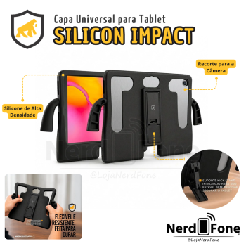 CAPA UNIVERSAL P/ TABLET; GSHIELD SILICON IMPACT