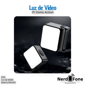 LUZ DE VÍDEO LED P/ OSMO ACTION ULANZI